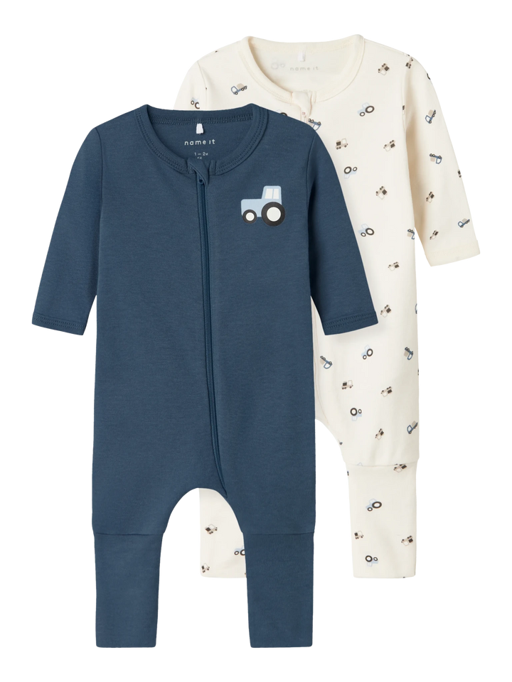 Name It Jet Tractor Pysjamas 2-pakning - Jet Stream for barn - Brobrobrille