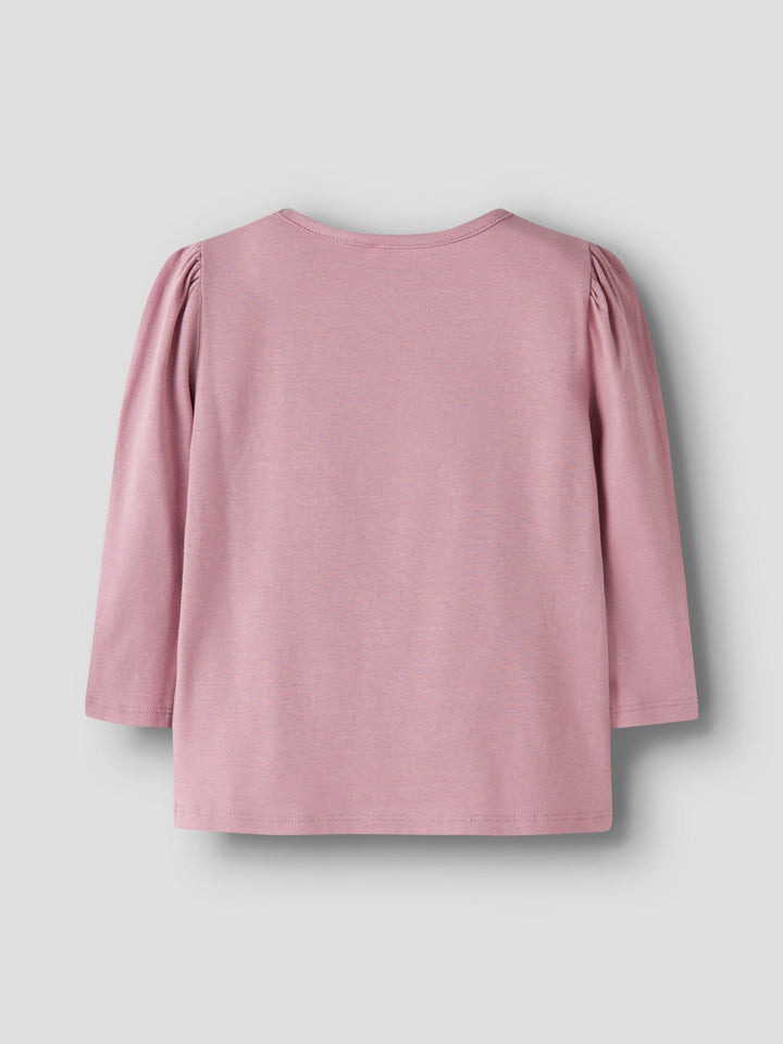 Name It Jina Stitch Langermet T - skjorte - Lilas for barn - Brobrobrille