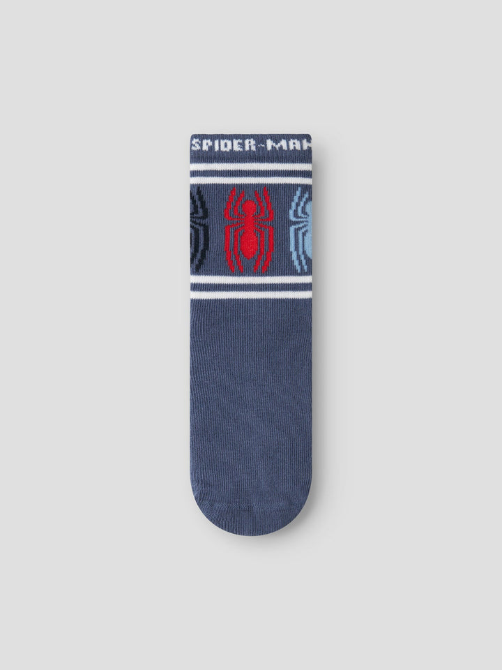 Name It Julius Spider-Man 3-pk Sokker - Navy Blazer Mix for barn - Brobrobrille