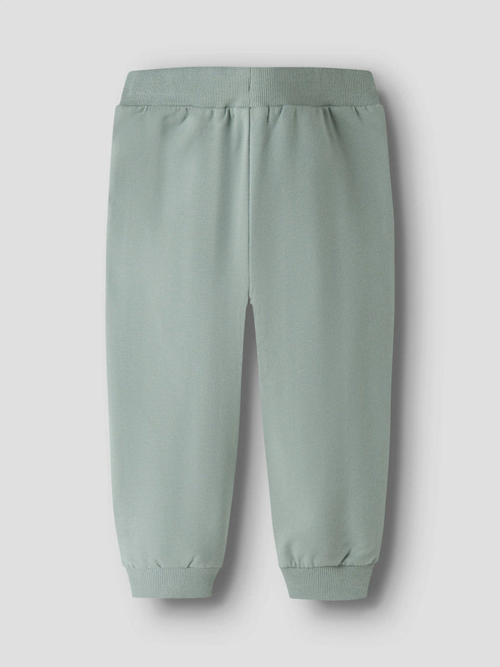 Name It Kark Sweatbukse med Gravemaskin - Green Milieu for barn - Brobrobrille
