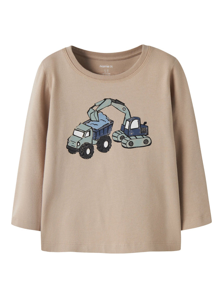 Name It Karke Langermet T - skjorte - Sesame for barn - Brobrobrille