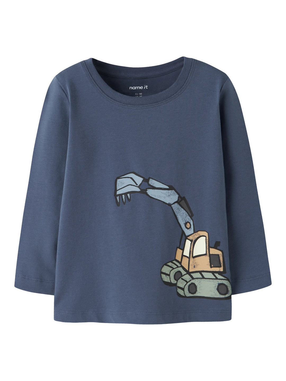 Name It Karke Langermet T - skjorte - Vintage Indigo for barn - Brobrobrille