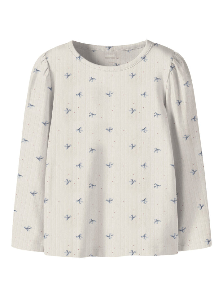 Name It Kathlen Langermet T - skjorte - Antique White for barn - Brobrobrille