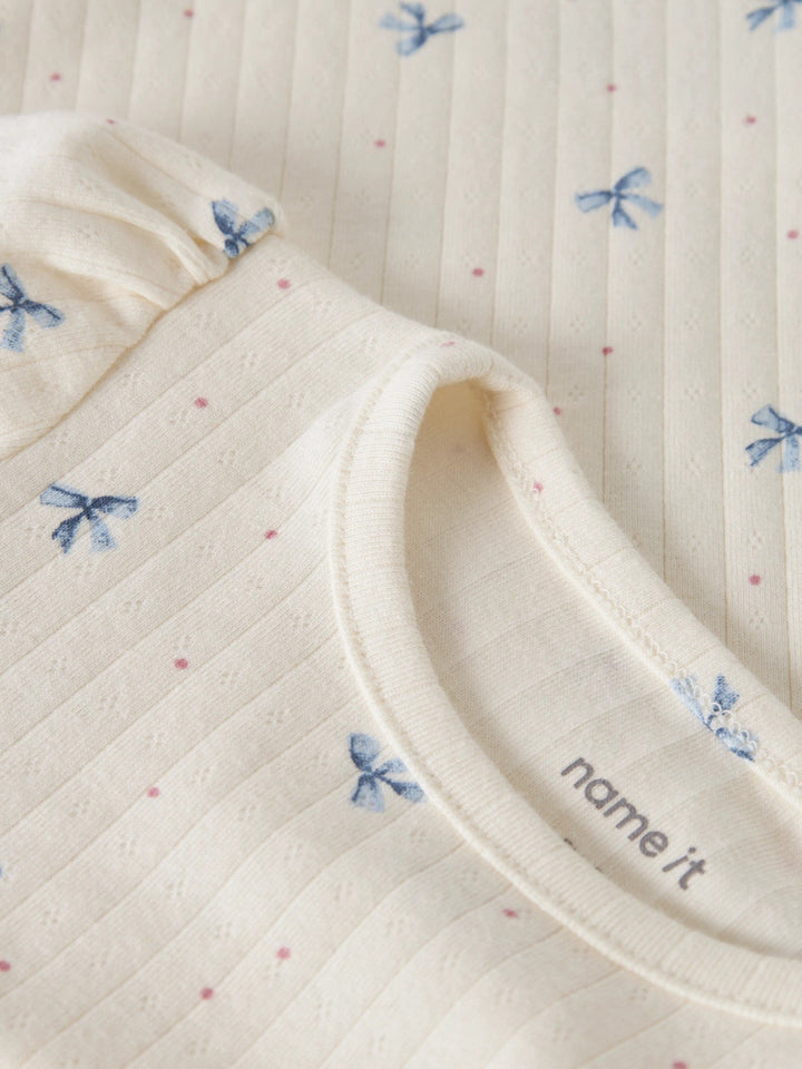 Name It Kathlen Langermet T - skjorte - Antique White for barn - Brobrobrille