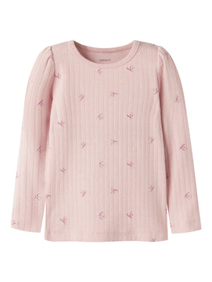 Name It Kathlen Langermet T - skjorte - Lotus for barn - Brobrobrille