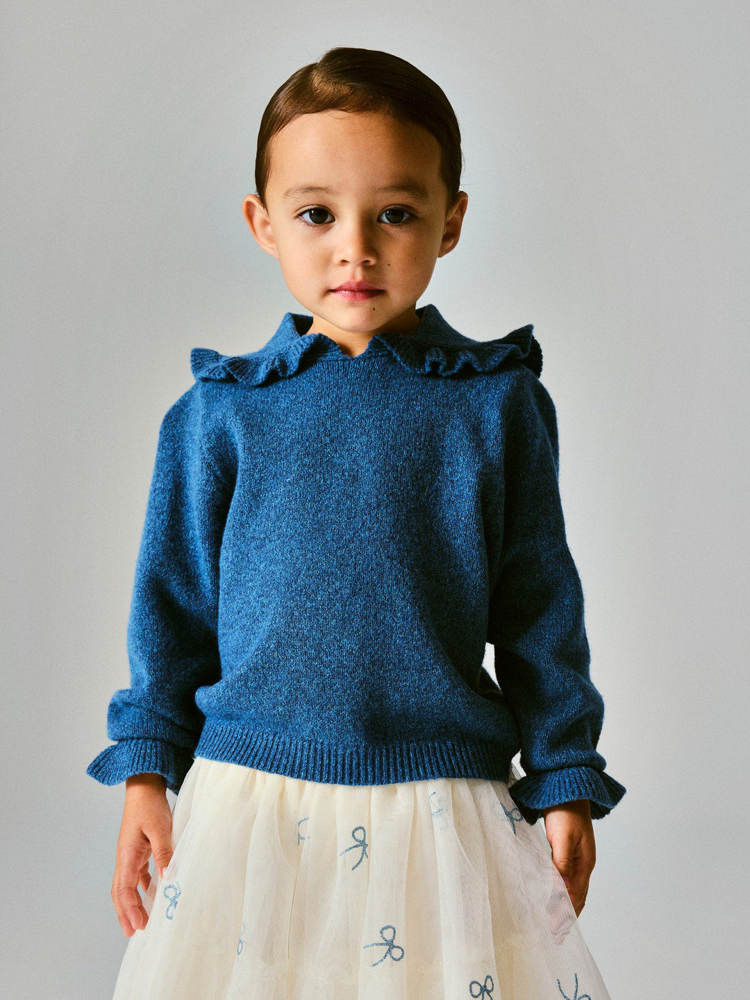 Name It Kirstena Strikkegenser - Vintage Indigo for barn - Brobrobrille
