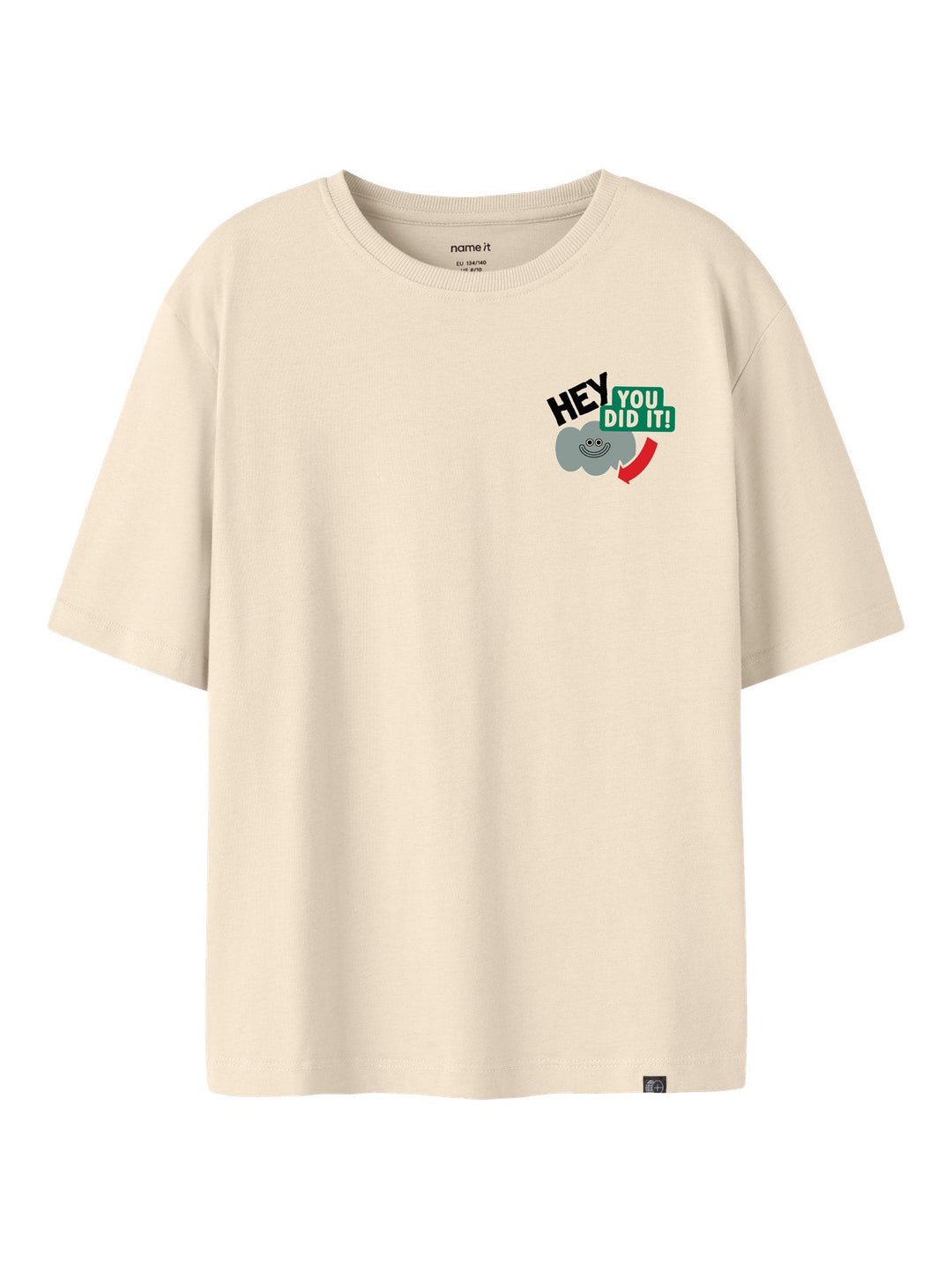 Name it Knaso T - skjorte - Antique White for barn - Brobrobrille