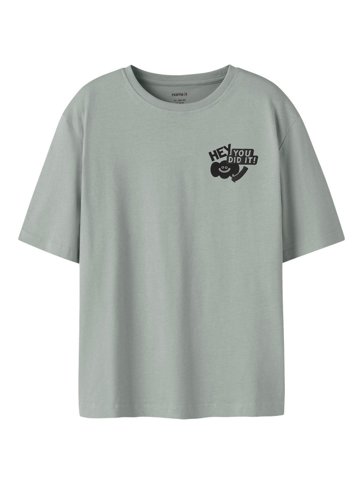 Name it Knaso T - skjorte - Green Milieu for barn - Brobrobrille