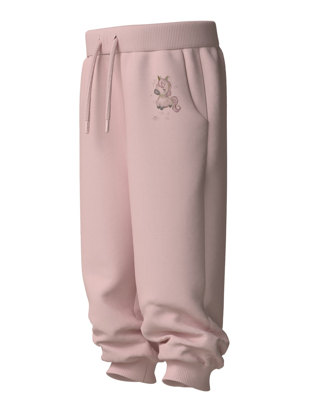Name It Laurie Joggebukse med Glitterprint - Lotus for barn - Brobrobrille