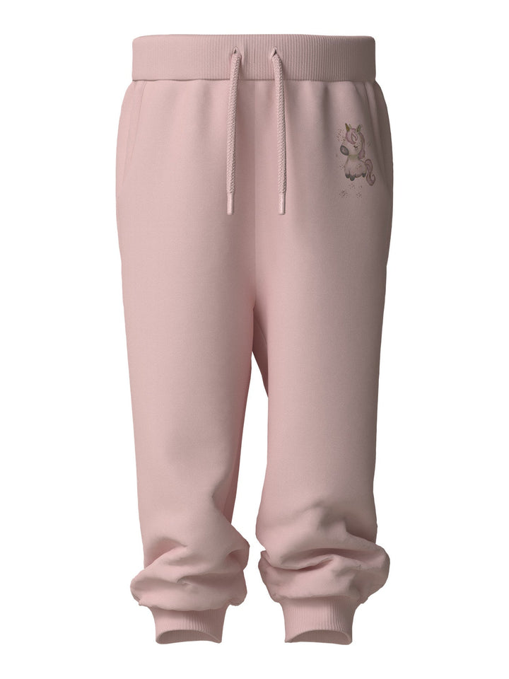 Name It Laurie Joggebukse med Glitterprint - Lotus for barn - Brobrobrille