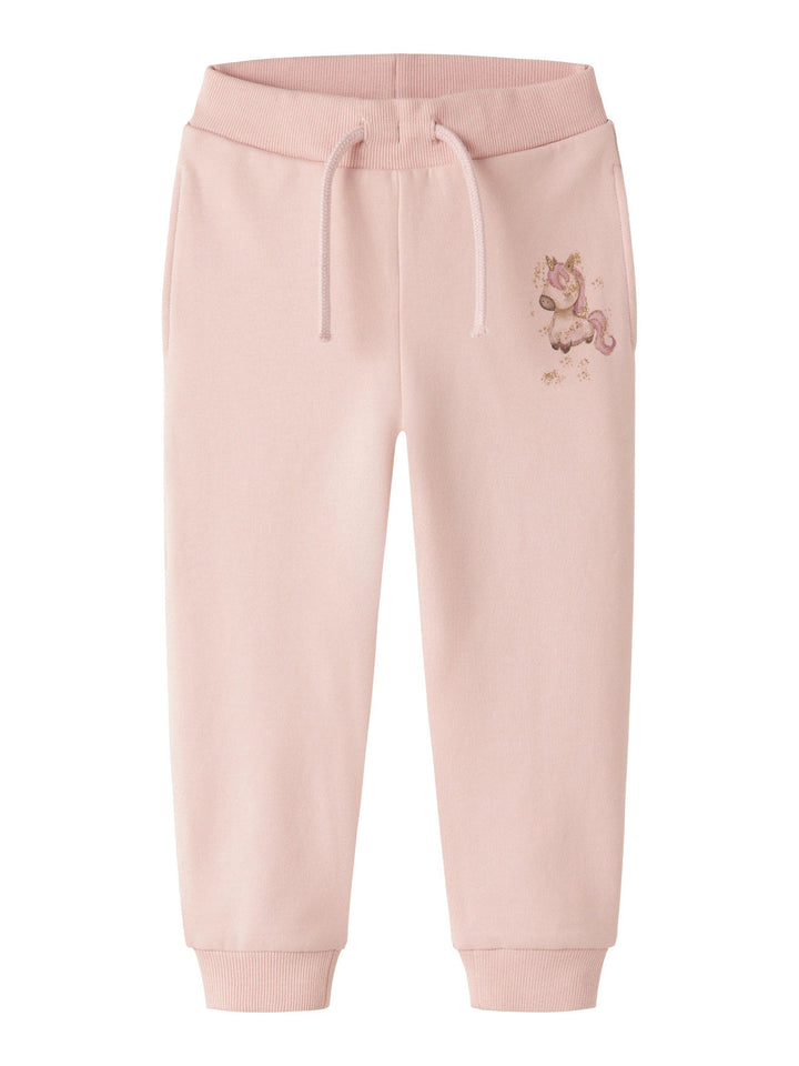 Name It Laurie Joggebukse med Glitterprint - Lotus for barn - Brobrobrille