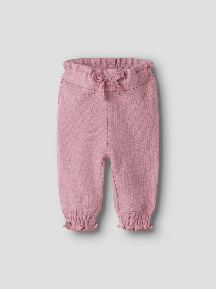 Name It Leah Sweatbukse med Sløyfe - Lilas for barn - Brobrobrille