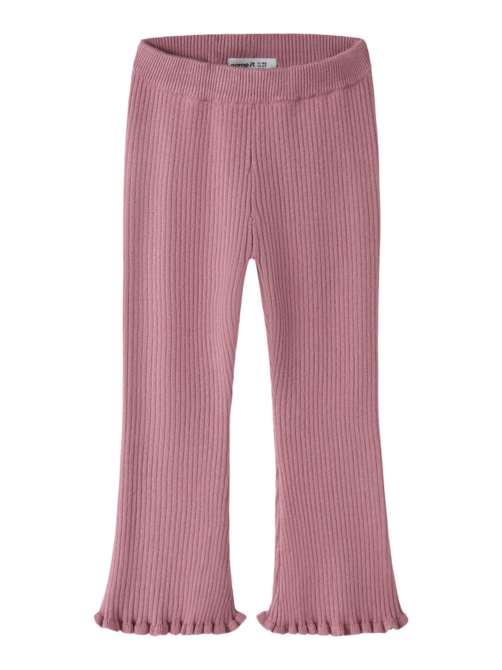 Name It Leanna Strikkebukse med Sleng - Lilas for barn - Brobrobrille