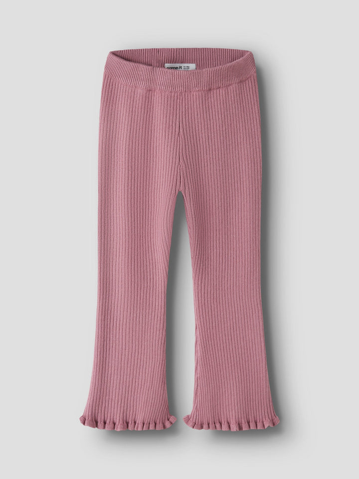 Name It Leanna Strikkebukse med Sleng - Lilas for barn - Brobrobrille
