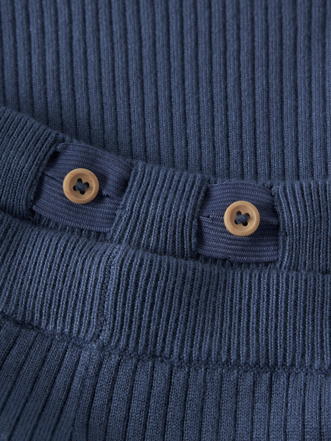 Name It Leanna Strikkebukse med Sleng - Vintage Indigo for barn - Brobrobrille