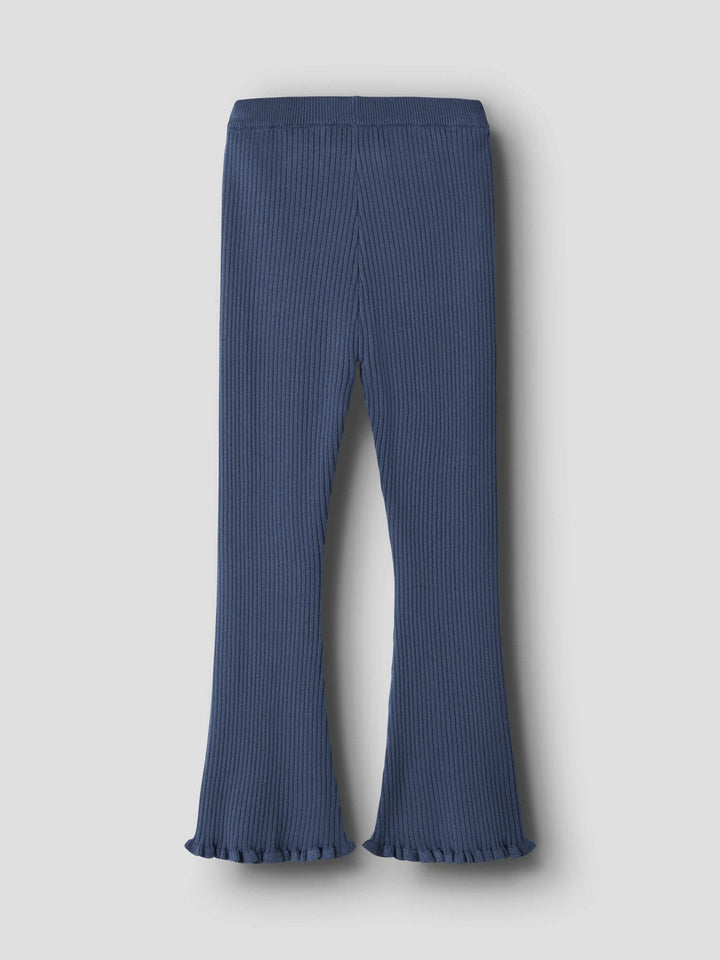 Name It Leanna Strikkebukse med Sleng - Vintage Indigo for barn - Brobrobrille