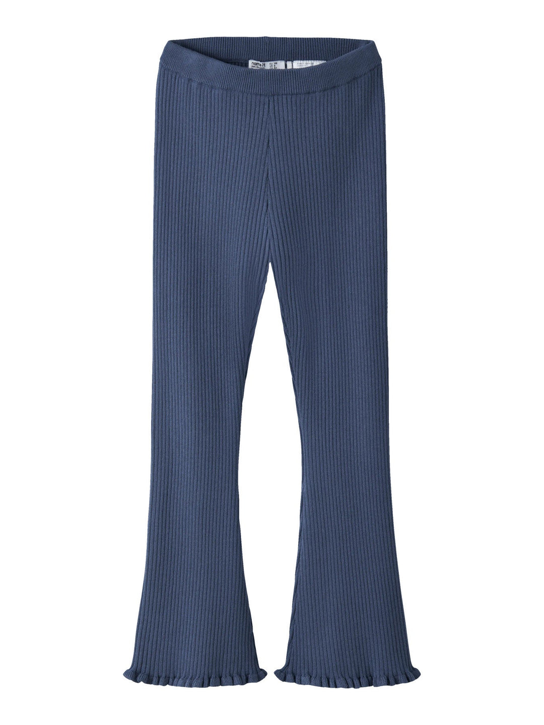 Name It Leanna Strikkebukse med Sleng - Vintage Indigo for barn - Brobrobrille