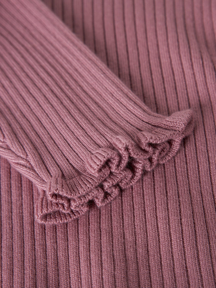 Name It Leanna Strikkegenser - Lilas for barn - Brobrobrille