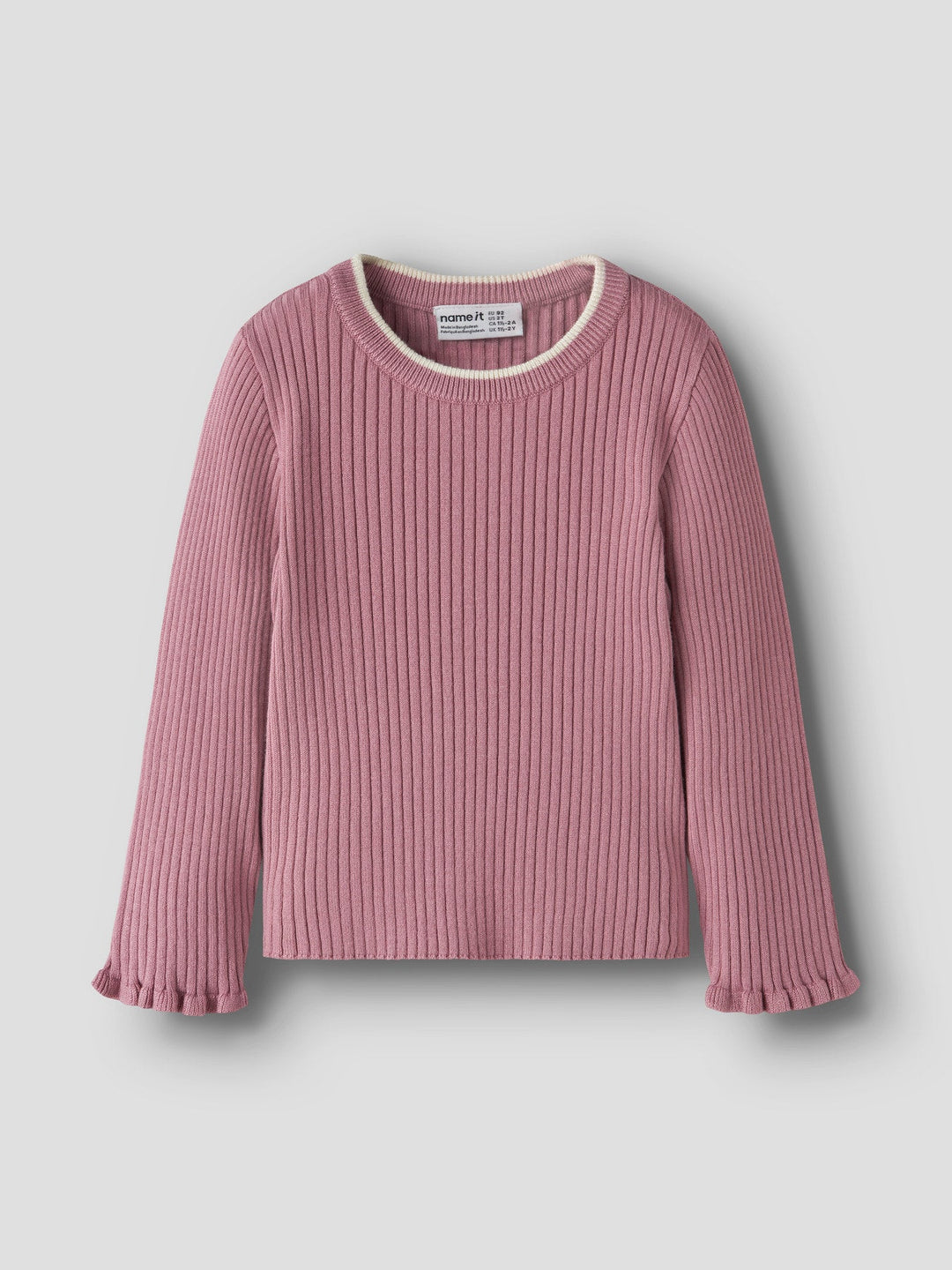 Name It Leanna Strikkegenser - Lilas for barn - Brobrobrille