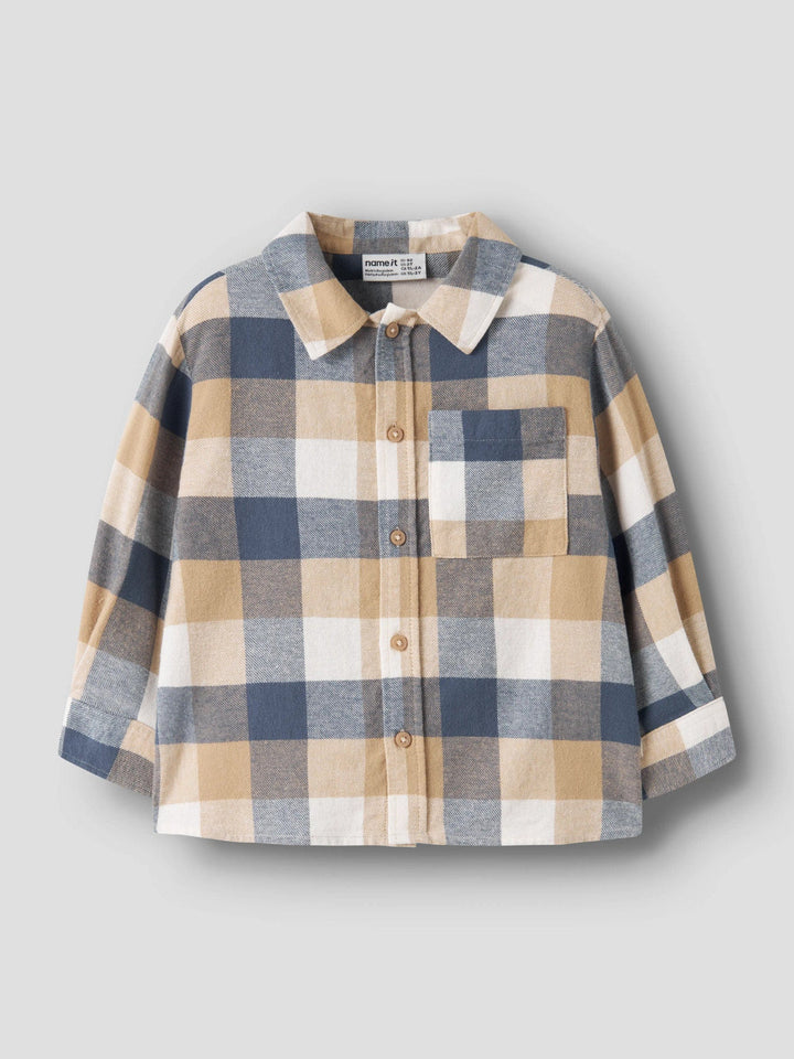 Name It Levin Overshirt - Vintage Indigo for barn - Brobrobrille