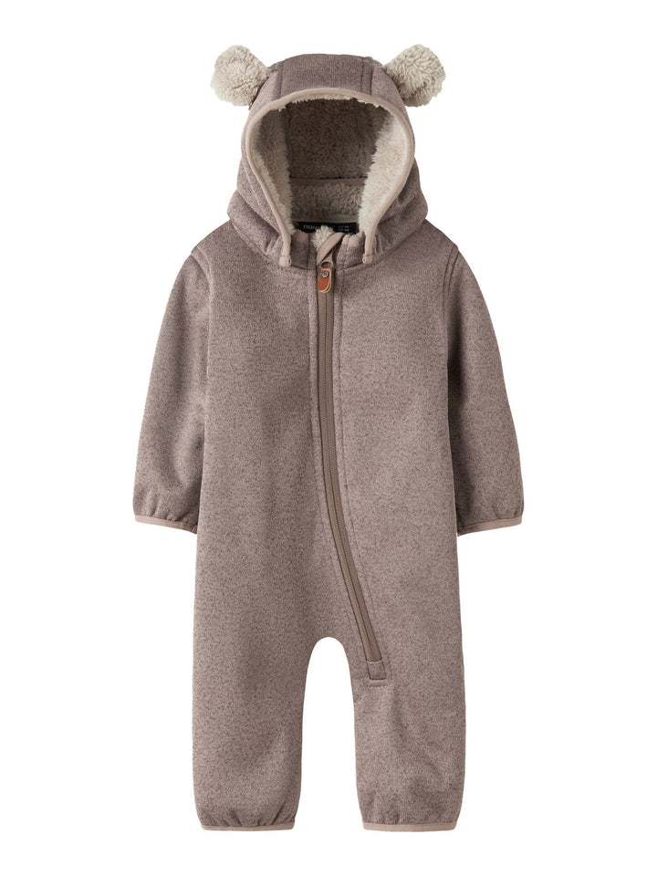 Name It Mada08 Softshelldress med Teddyfôr - Silver Mink for barn - Brobrobrille