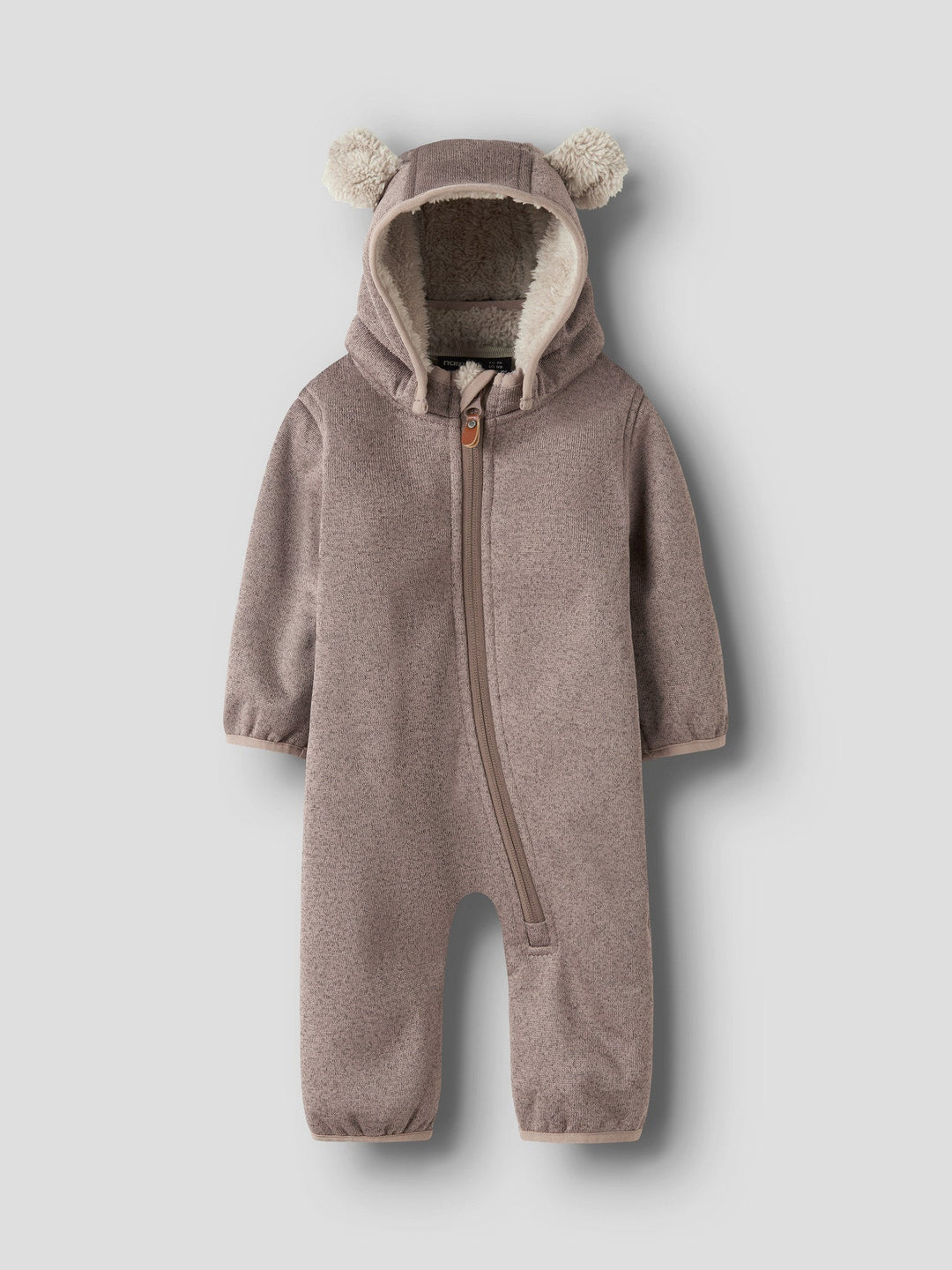 Name It Mada08 Softshelldress med Teddyfôr - Silver Mink for barn - Brobrobrille