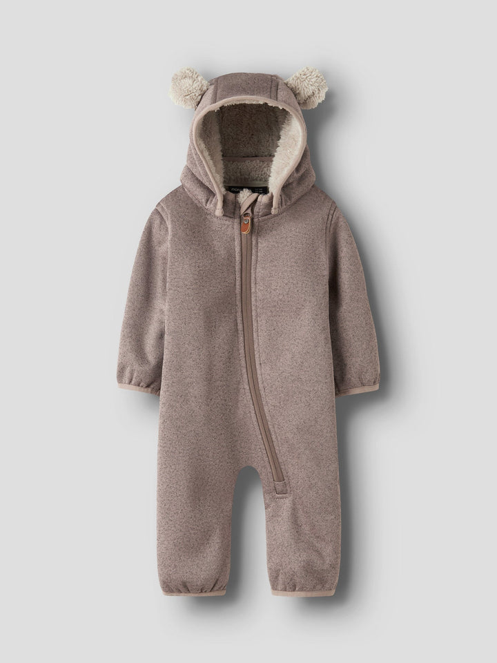 Name It Mada08 Softshelldress med Teddyfôr - Silver Mink for barn - Brobrobrille