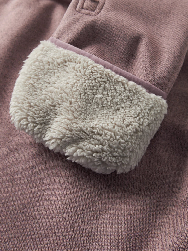 Name It Mada08 Softshelldress med Teddyfôr - Woodrose for barn - Brobrobrille