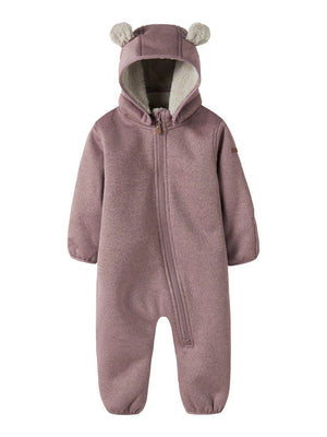 Name It Mada08 Softshelldress med Teddyfôr - Woodrose for barn - Brobrobrille