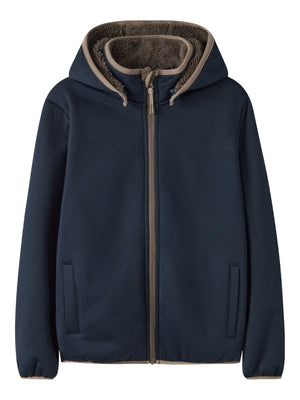Name It Mada08 Softshelljakke med Teddyfôr - Navy Blazer for barn - Brobrobrille