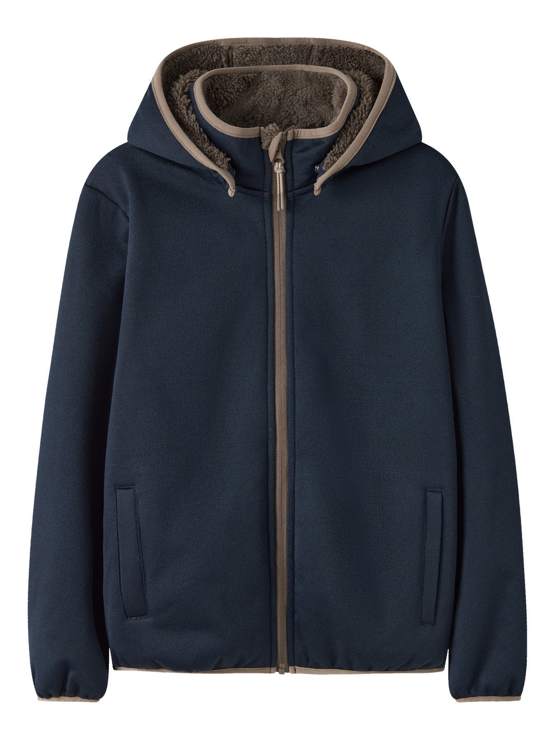 Name It Mada08 Softshelljakke med Teddyfôr - Navy Blazer for barn - Brobrobrille