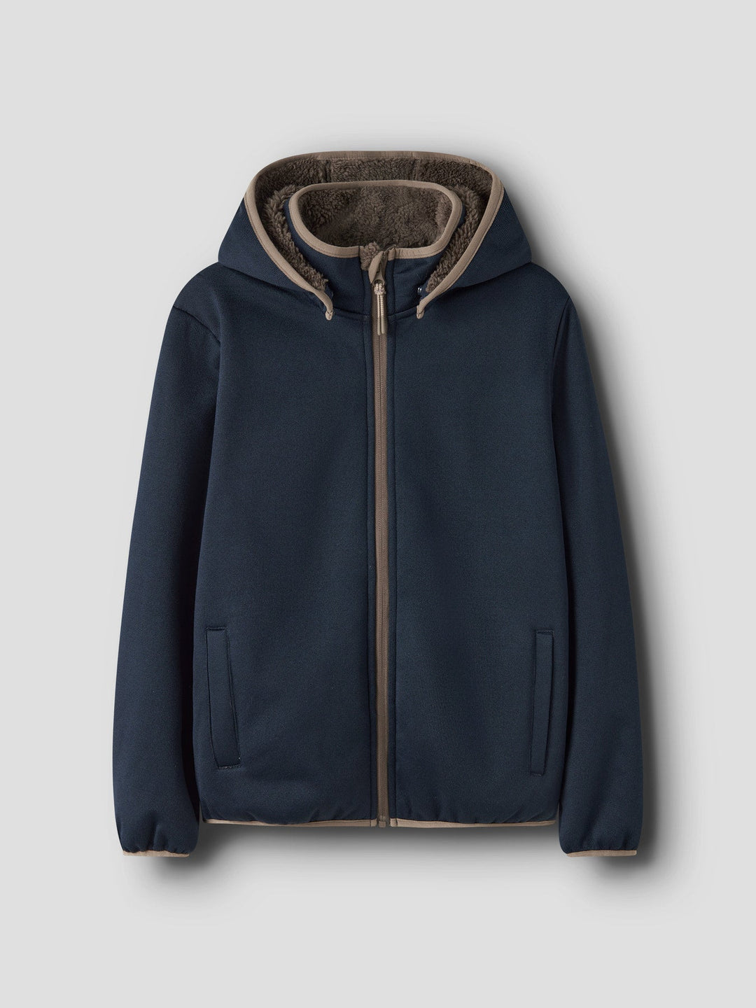 Name It Mada08 Softshelljakke med Teddyfôr - Navy Blazer for barn - Brobrobrille