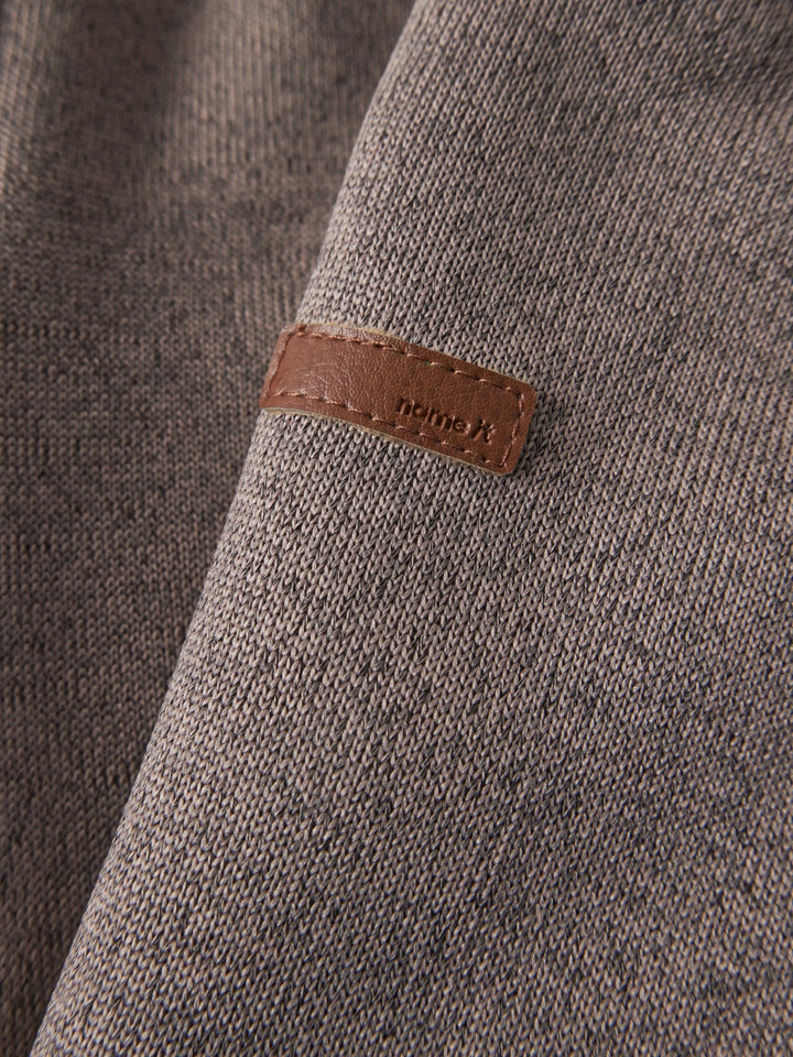 Name It Mada08 Softshelljakke med Teddyfôr - Silver Mink for barn - Brobrobrille