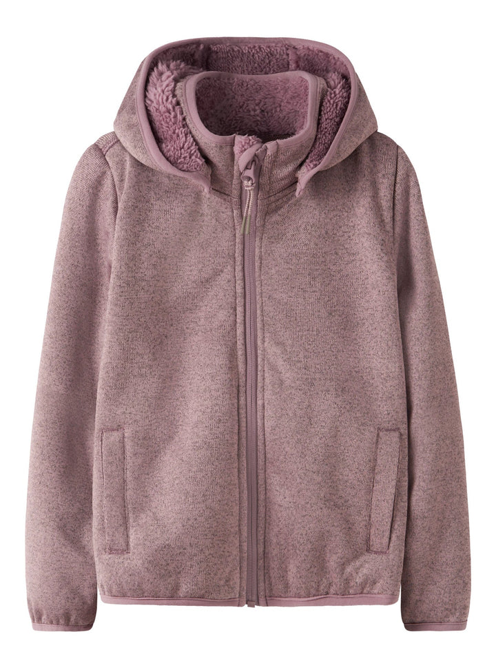 Name It Mada08 Softshelljakke med Teddyfôr - Woodrose for barn - Brobrobrille