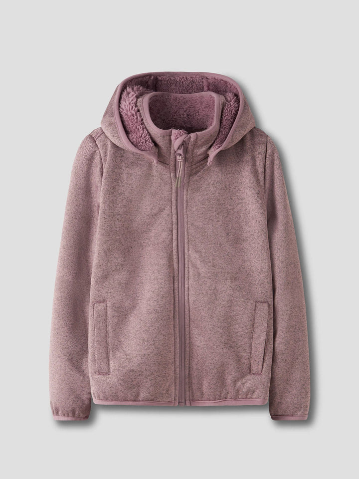 Name It Mada08 Softshelljakke med Teddyfôr - Woodrose for barn - Brobrobrille