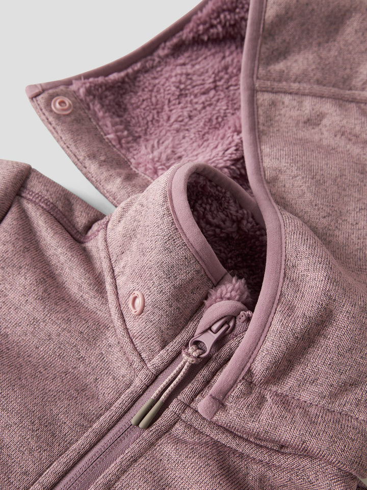 Name It Mada08 Softshelljakke med Teddyfôr - Woodrose for barn - Brobrobrille