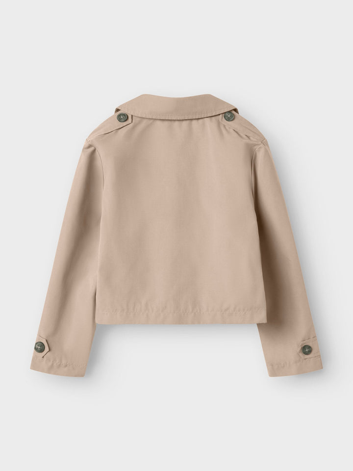 Name It Madelin Kort Trenchcoat - Savannah Tan for barn - Brobrobrille