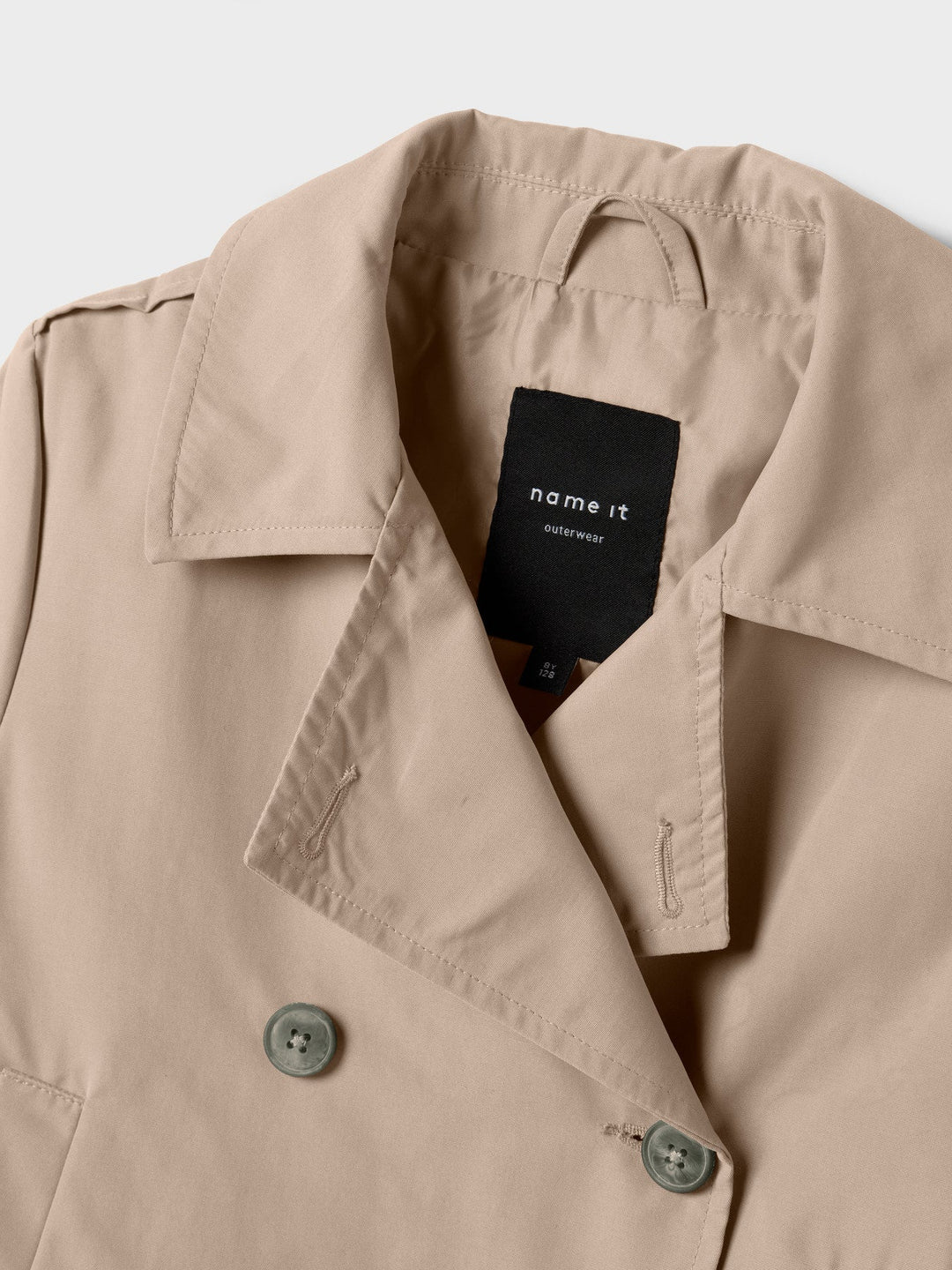 Name It Madelin Kort Trenchcoat - Savannah Tan for barn - Brobrobrille