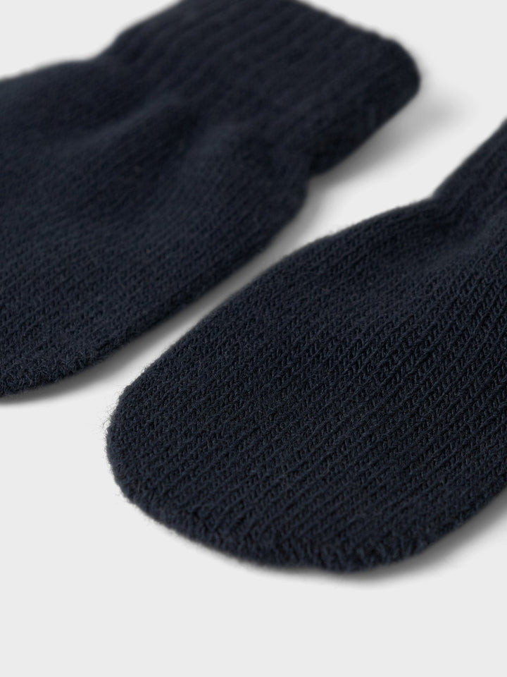 Name It Magic Strikkede Votter Barn - Dark Sapphire for barn - Brobrobrille