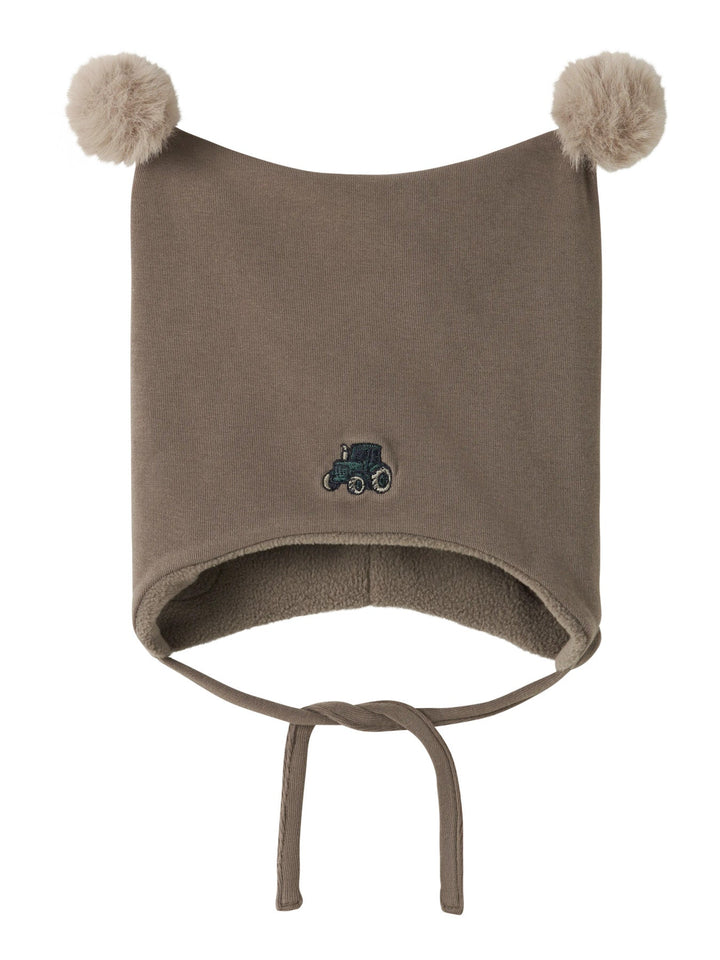 Name It Mall Fleecefôret Lue med Traktor og Dusker - Walnut for barn - Brobrobrille