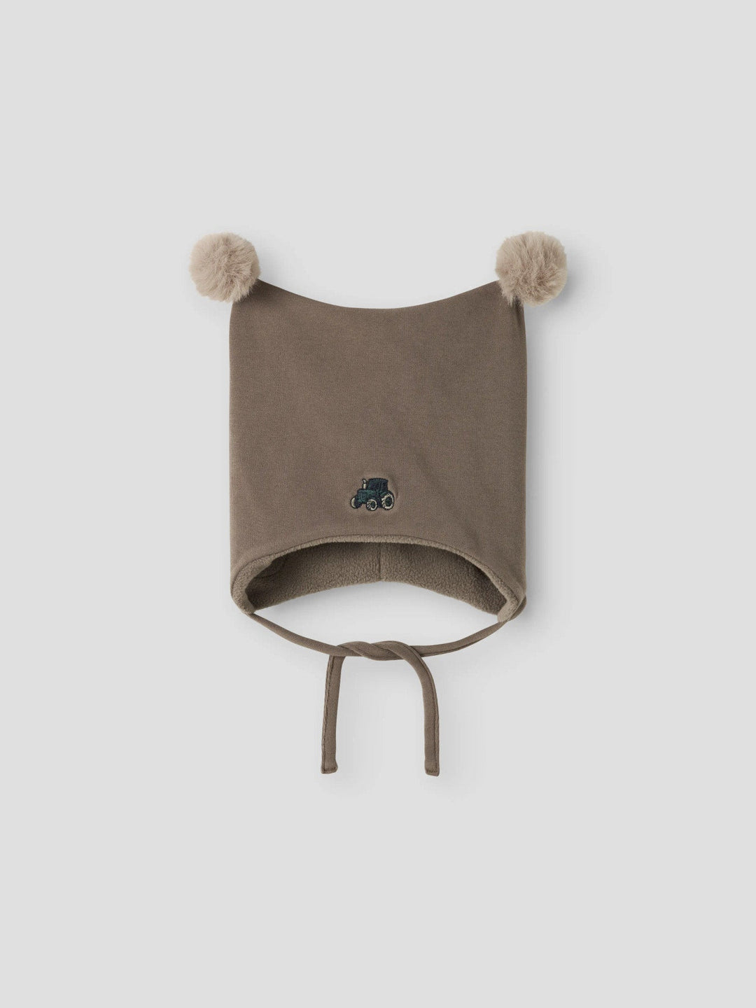 Name It Mall Fleecefôret Lue med Traktor og Dusker - Walnut for barn - Brobrobrille