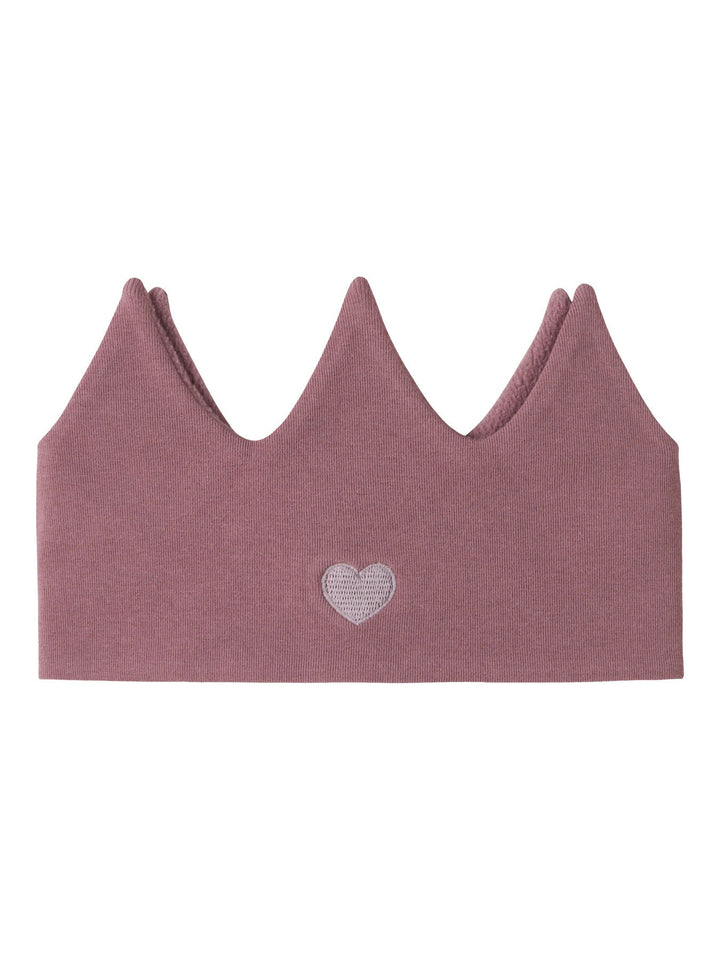 Name It Mall Fleecefôret Pannebånd med Hjerte - Wistful Mauve for barn - Brobrobrille