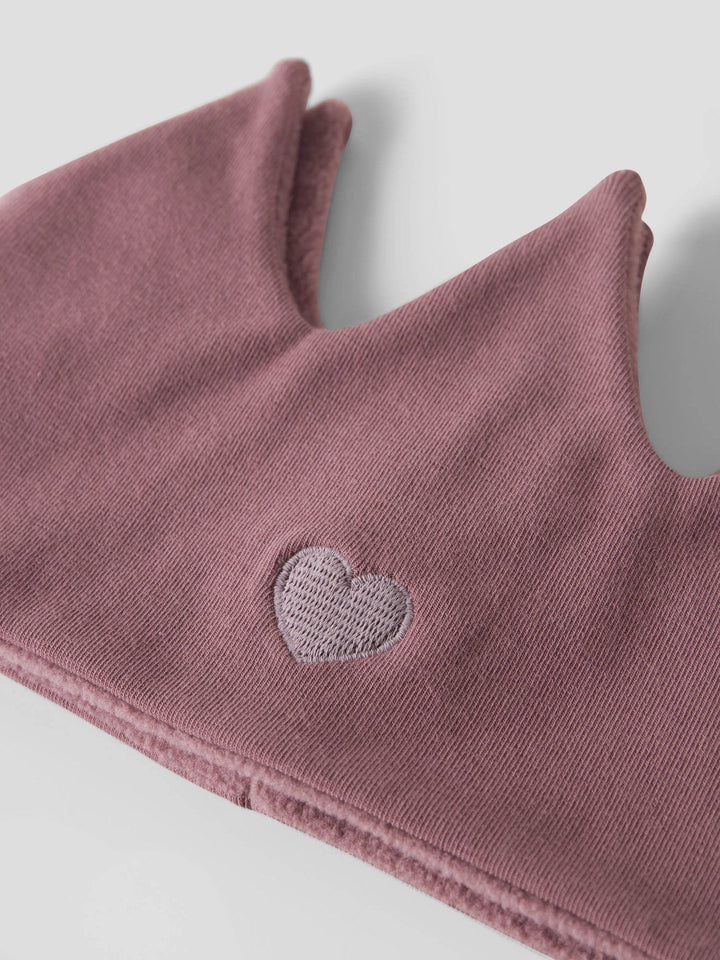 Name It Mall Fleecefôret Pannebånd med Hjerte - Wistful Mauve for barn - Brobrobrille