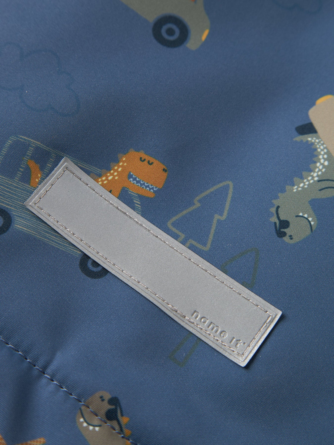 Name It MAX PA Jakke - Vintage Indigo Dino Car for barn - Brobrobrille