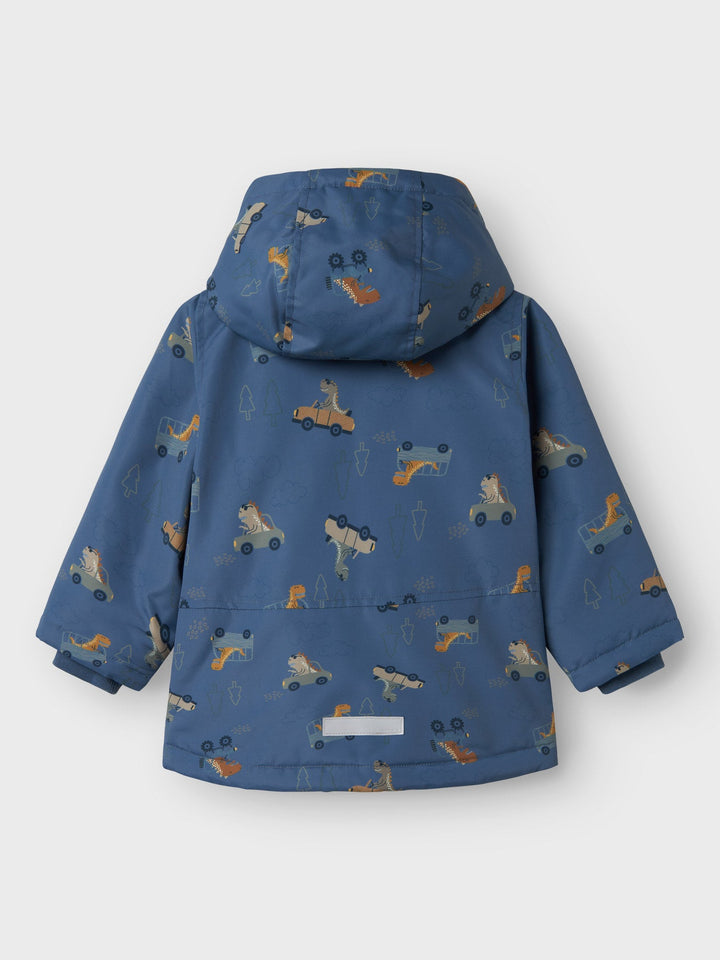 Name It MAX PA Jakke - Vintage Indigo Dino Car for barn - Brobrobrille