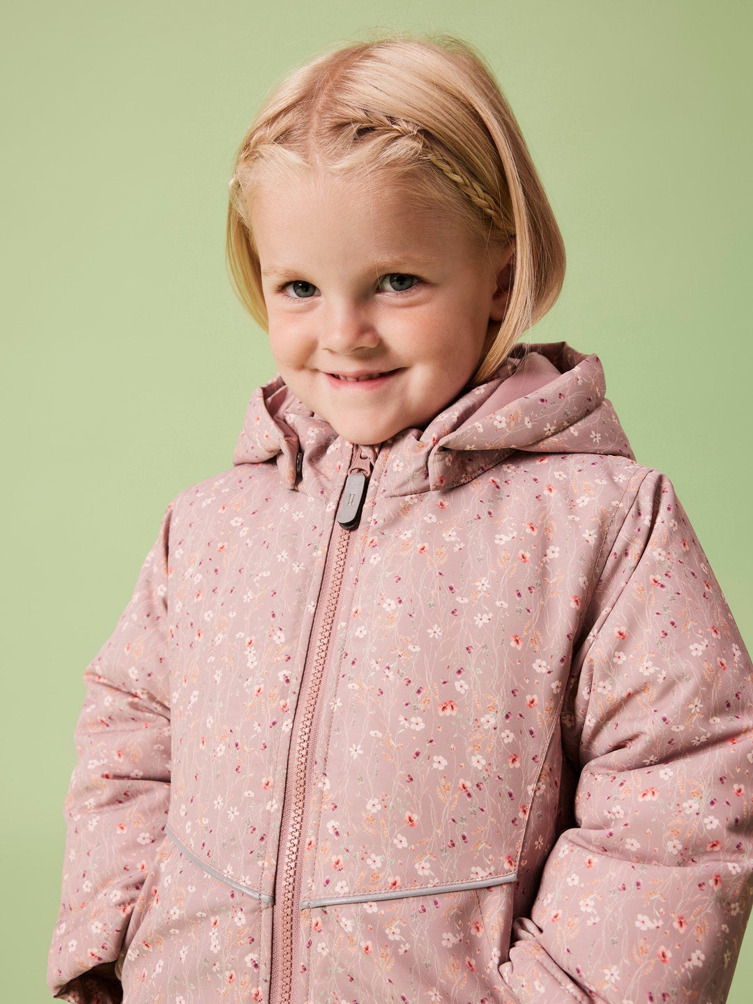 Name It MAXI PA Jakke – Woodrose Flower for barn - Brobrobrille