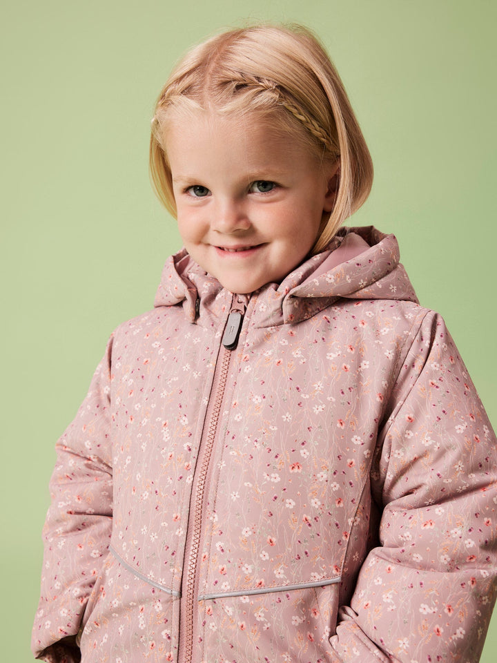 Name It MAXI PA Jakke – Woodrose Flower for barn - Brobrobrille