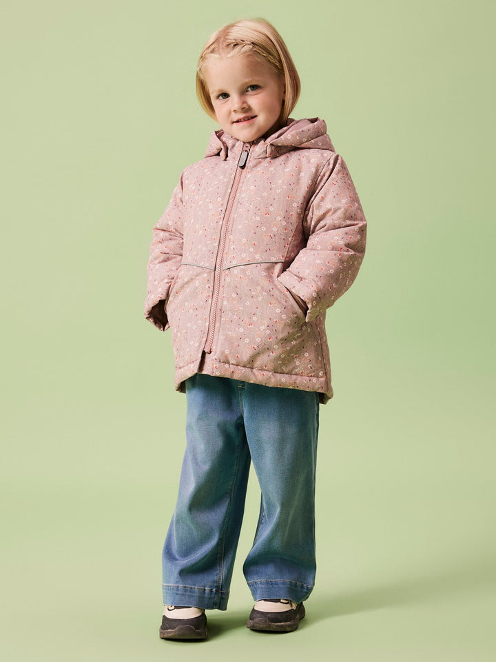Name It MAXI PA Jakke – Woodrose Flower for barn - Brobrobrille