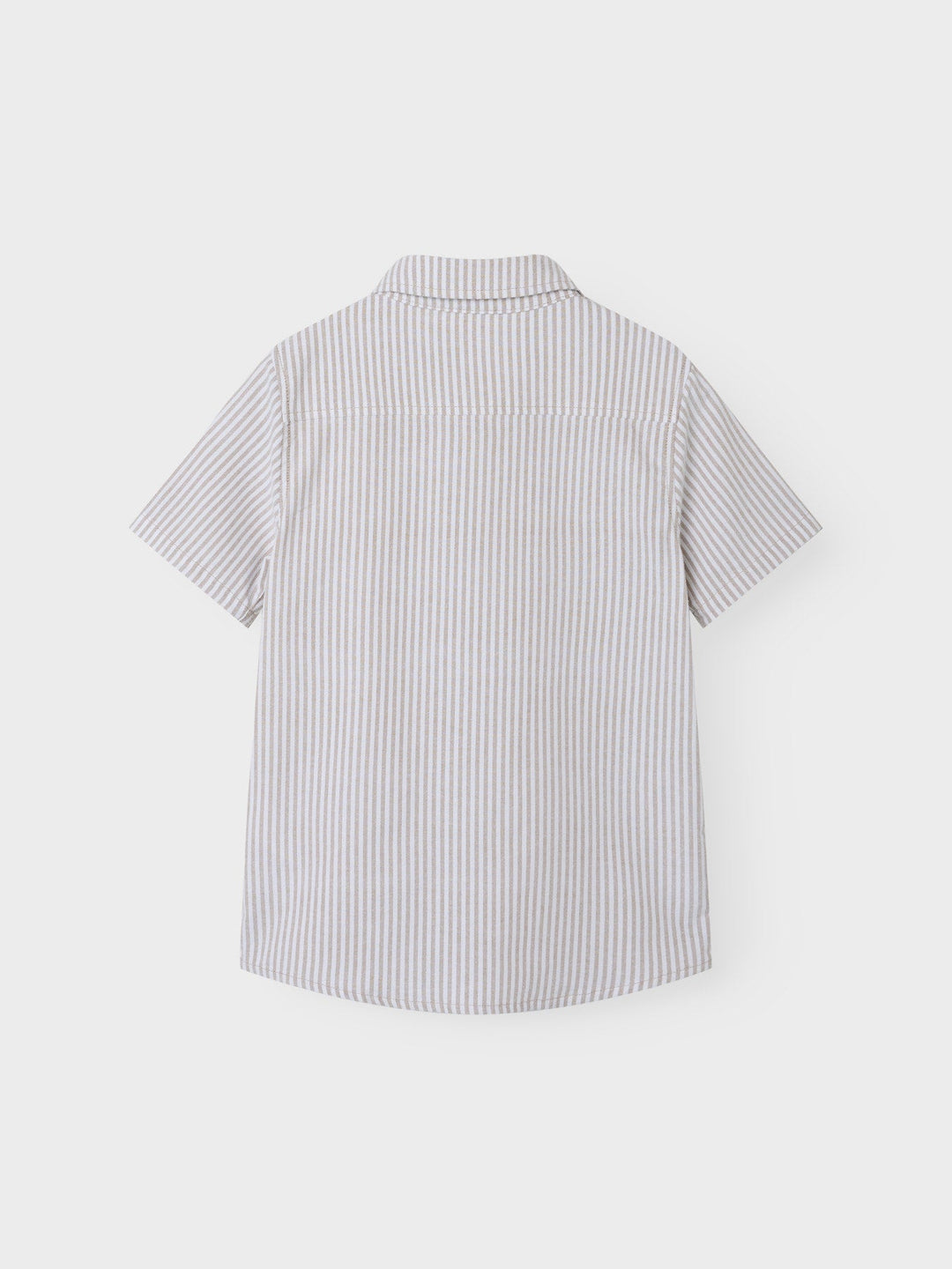 Name It Newsa kortermet skjorte i bomull – Pure Cashmere White for barn - Brobrobrille