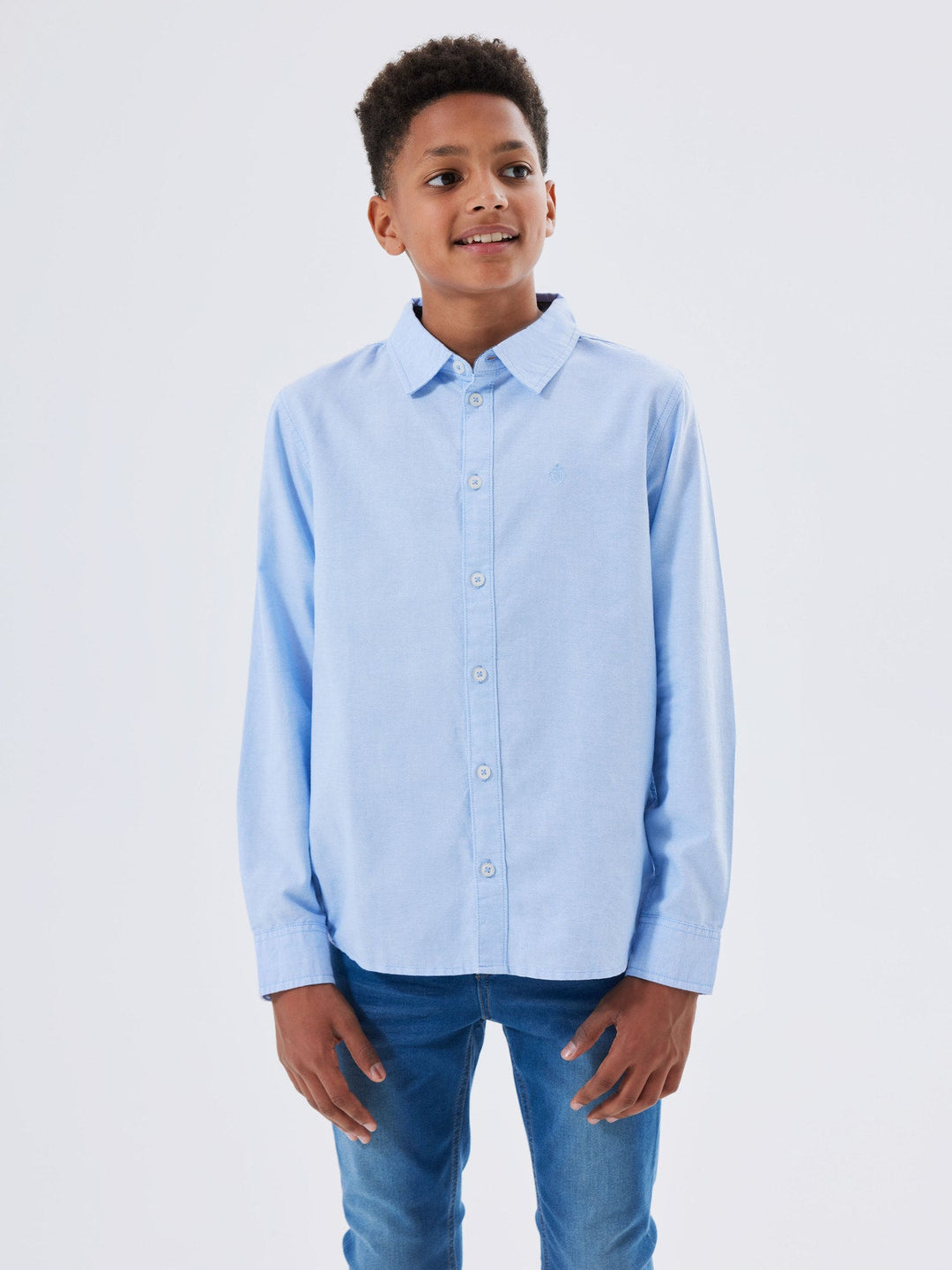 Name It Newsa skjorte i bomull – Campanula for barn - Brobrobrille